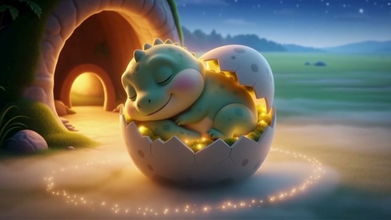Sleepy Baby Dino Says Goodnight 🦖✨ Cozy Bedtime for Toddlers | 1 Hour Gentle Sleep