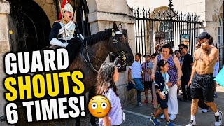 Unbelievable! King's Guard SHOUTS 6 Times in Seconds at 3 Tourists! 😳