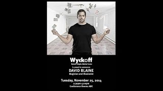 David Blaine at Wyckoff Heights Medical Center