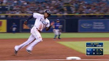 TEX@TB: Souza Jr. opens scoring with an RBI single