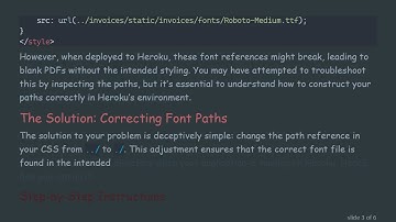 Resolving Font Connection Issues on Heroku with Django fonts
