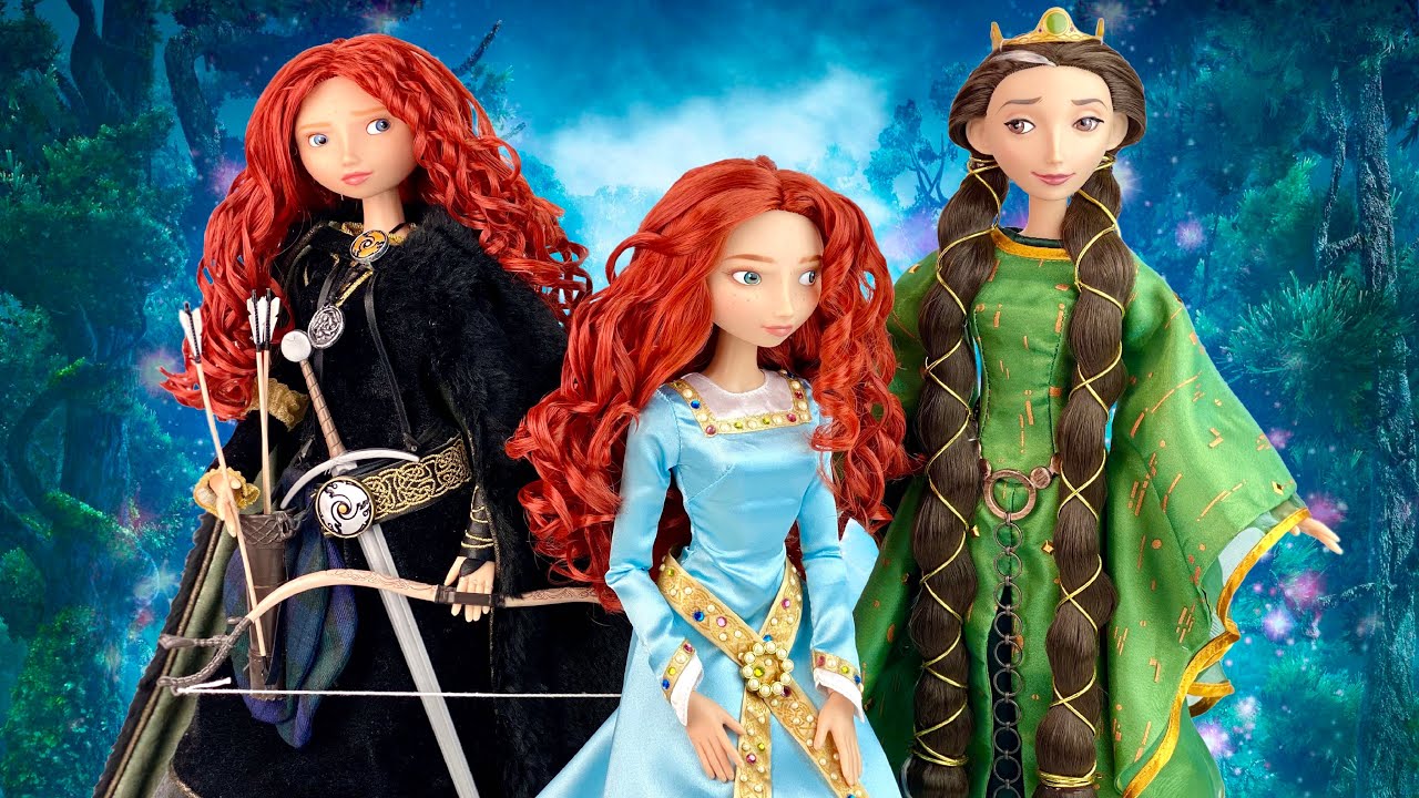 Merida & Queen Elinor doll set Limited Edition Out Of the Box Reviews (Pixar's Brave) -
