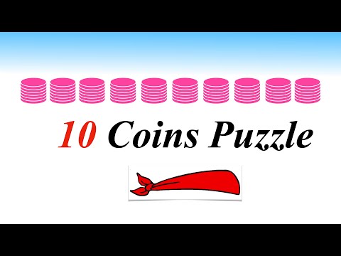 10 Coins Puzzle || 10 Coins Blindfolded Puzzle || Interview Puzzles