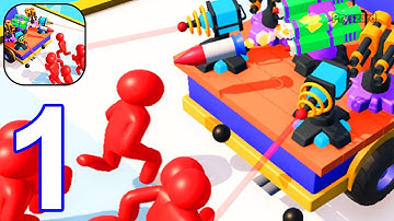 Defense Runner - Gameplay Walkthrough Part 1 Stickman Defense Runner Zombie Shooter Android Gameplay