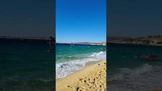 Water Sports Action At The Mikri Vigla Beach In Naxos Island