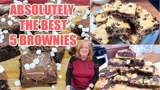 ABSOLUTELY THE BEST 5 BROWNIE RECIPES