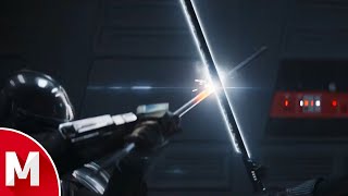 Mando vs Moff Gideon (Dark Saber) | The Mandalorian: Chapter 16 [4K]