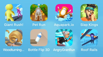 Giant Rush,Pet Run,Aquapark io,Slap Kings,Woodturning 3D,Bottle Flip 3d,Angry Gran Run,Roof Rails