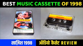 Music Hits of 1998 | Saazish 1998 Audio Cassette Review Music |Jatin Lalit | 90s Mithun Hits