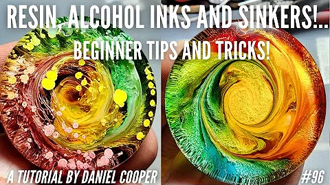 Resin - ALCOHOL INKS + SINKERS. My TIPS and TRICKS. A Video by Daniel Cooper