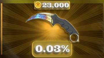 I PULLED A 0.03% KARAMBIT MEGA PROFIT (CSGOROLL)