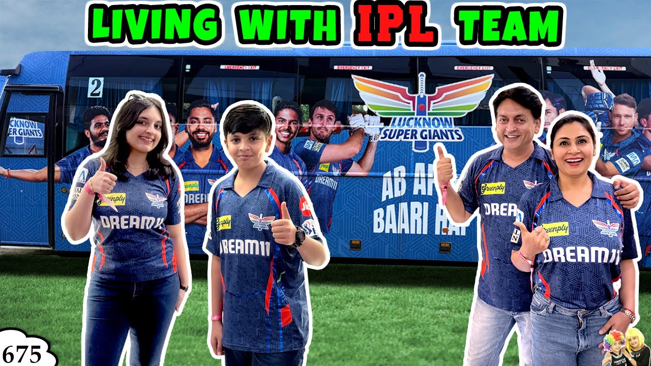 LIVING WITH IPL TEAM - LSG | Lucknow Super Giants | Aayu and Pihu Show