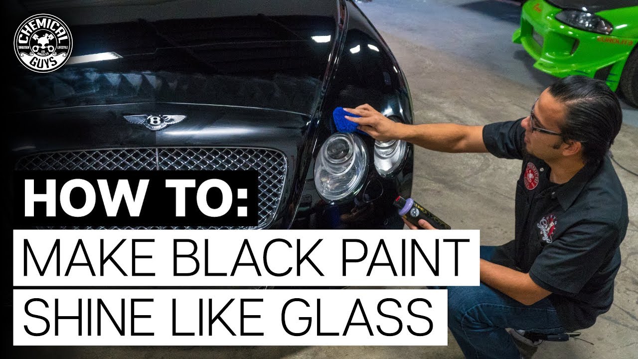 How to Make Black Paint Look Like Glass - Bentley - Chemical Guys - DIY 