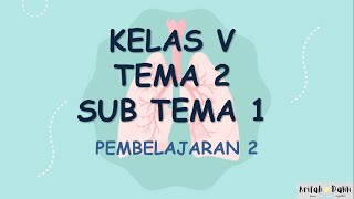 KELAS 5 (TEMA 2-SUB TEMA1-PEMBELAJARAN 2)