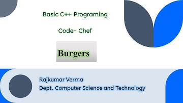 Burgers || code chef