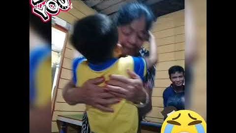 kakek nenek berpisah dengan cucu nya