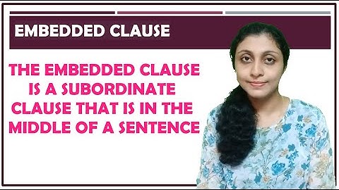 What is an embedded clause? | English Grammar | LIY