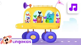 WHEELS ON THE BUS 🚌🎶 Nursery Rhymes | Lingokids