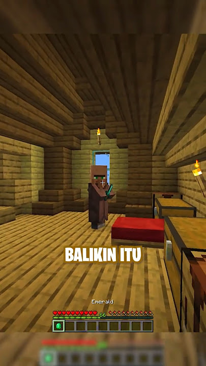 Aku Dikejar Villager! #minecraft #shorts #funny