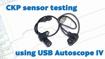 USB Autoscope CKP Crankshaft Position Sensor testing