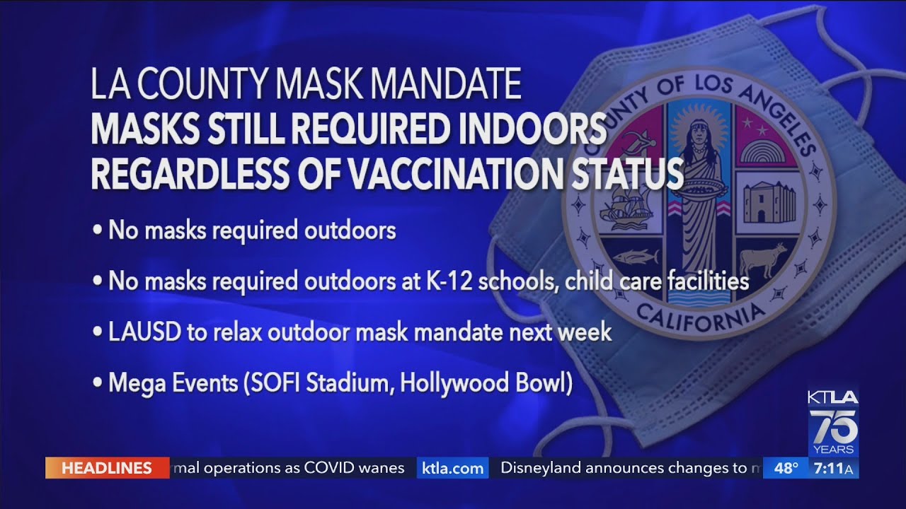 L.A. County still requiring masks indoors as state loosens requirements ...