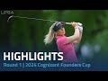 Round 1 highlights  2024 cognizant founders cup