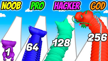Pop Tube Run - NOOB vs PRO vs HACKER vs GOD