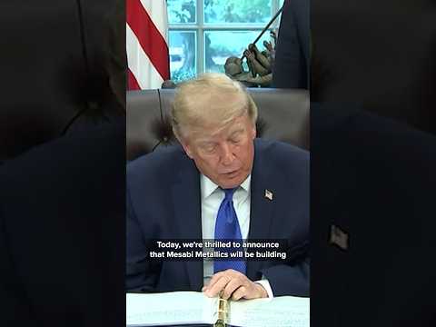 Trump announces plans for a massive steel mill to be built in Iowa