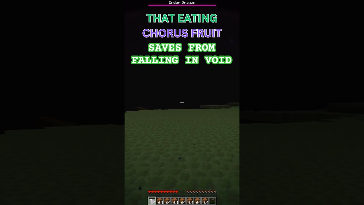 Chorus fruit can save you from falling in the void? Minecraft FACT or CAP pt.7  