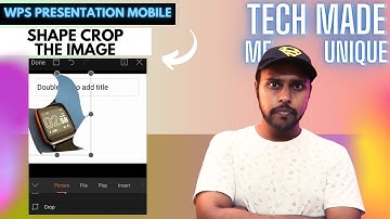 How to shape crop the image in wps presentation mobile | shape crop image on wps presentation mobile