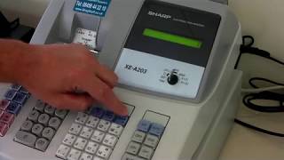 Not Assigned Error Message On Sharp Cash Register Till XE-A203 / XE-A213 / XE-A213B / XE-A303