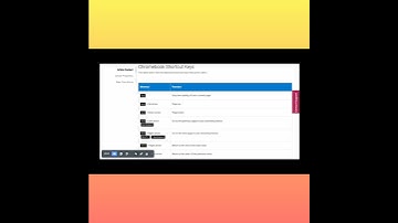 Chromebook shortcut key to shortcut list.