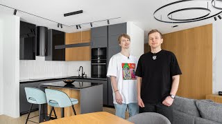 Three-room apartment with a complex layout 85 m2 | Room tour | Minimalism
