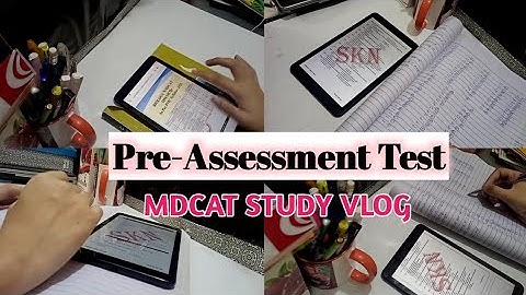 Mdcat Study Vlog || Pre-Assessment Test || Nmdcat 2022 || Pakistani Student🇵🇰