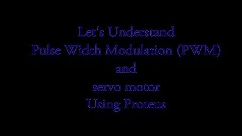 8051 PWM Tutorial #1: How to generate PWM and control servo motor using proteus