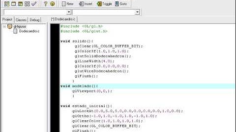opengl-dodecahedron en el lenguaje C - parte2