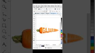 How to Masking 🥕 Carrot in Coreldraw #shorts