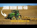 John deere 8rx 410 aux prparations des terres 2024 avec un agrisem vibromulch de 8m