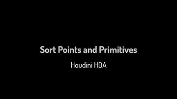 Sort Points and Primitives, Houdini HDA