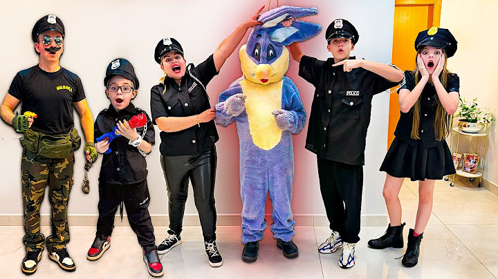 THE EVIL RABBIT - WE BECAME POLICE OFFICERS AND WE'RE GOING TO TAKE OFF THE RABBIT'S BIG HEAD! WH...
