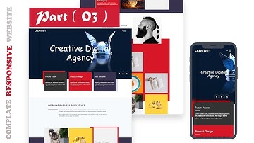 Responsive website html css javascript | part( 3 )