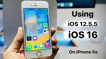 Using iOS 16 on iOS 12.5.5 on iPhone 5s - IOS 16 Features on iPhone 5s