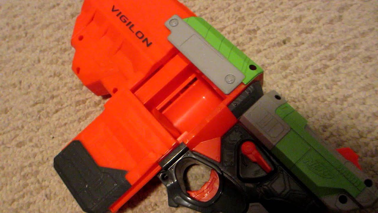 How to put 6 disks in the Nerf Vigilon - YouTube