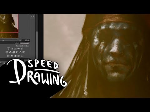 Speed Drawing: Johnny Depp as Tonto in The Lone Ranger