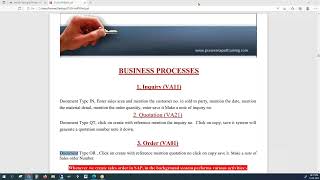 Class 17 || Sales Processes Class 1 of SAP SD Net Worth