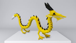 Tutorial Origami Naga Cina 3D