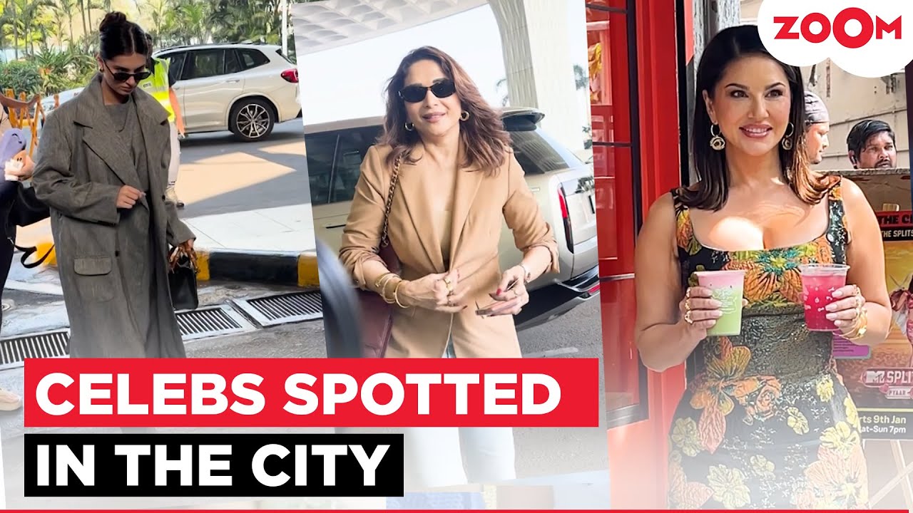 Tara Sutaria spotted amid breaks up rumours with Veer Paharia | Madhuri Dixit's STYLISH airport look