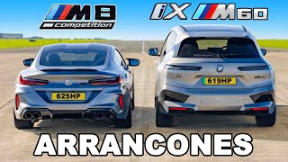 BMW M8 vs BMW iX M60: ARRANCONES