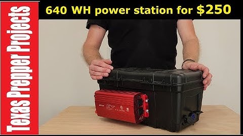 640Wh-energiecentrale voor minder dan $250 | Texas Prepper Projects #doehetzelf #zonne-energie
