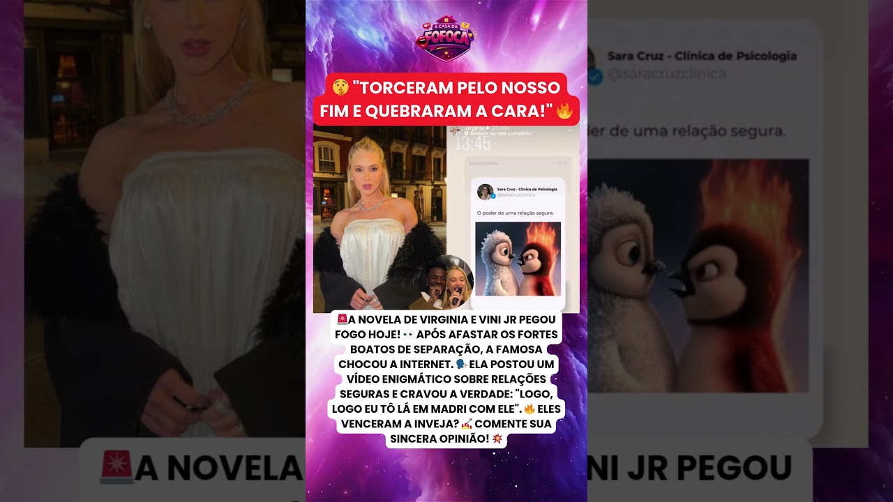 🚨 VIRGINIA surpreende a internet com VINI JR e cala a boca de quem duvidou do namoro! 😱